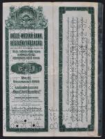 Amerikai Egyesült Államok / New York / Magyarország 1927. "Angol-Magyar Bank Részvénytársaság" 7 1/2%-kal kamatozó aranykötvény 500$-ról angol nyelven szelvényekkel, perforációval érvénytelenítve T:III USA / New York / Hungary 1927. "British and Hungarian Bank Ltd." 7 1/2% sinking fund mortgage gold bond with the value of 500 Dollars, with coupons, cancelled with perforation C:F