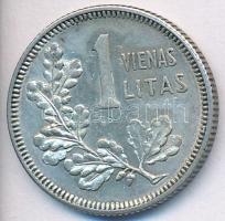 Litvánia 1925. 1L Ag T:2 Lithuania 1925. 1 Litas Ag C:XF