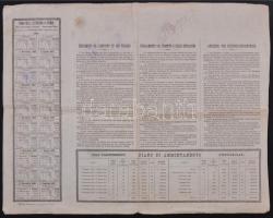 Olaszország / Róma 1885. "Olasz Vöröskereszt" kötvénye 25L-ról bélyegzésekkel T:III
Italy...