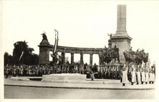 Budapest XIV. Világháborúban elesett ismeretlen hősök emlékköve, ünnepség