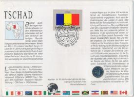 Nyugat-afrikai Államok 1984. 1Fr érme borítékban, Csád bélyeggel és bélyegzéssel T:1
West African S...