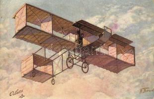 Aeroplan Voisin, Raphael Tuck & Sons Oilette Serie Flugmaschinen No. 452. s: N. Beraud (EB)