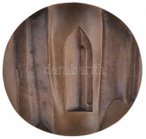 Kiss Nagy András (1930-1997) 1971. "A magyar műemlék védelméért" Br plakett (103-107mm) T:...