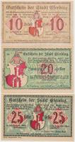 Ausztria / Eferding 1919. 10h + 20h + 25h + Donautal 1920. 30h (3xklf) + Gmunden 1920. 10h + 20h + 5...