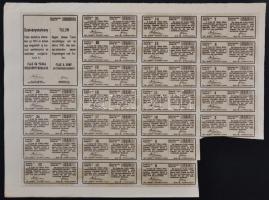 Erzsébetfalva 1918. "Flax és Társa Részvénytársaság" részvénye 800K-ról szelvényekkel T:I-...