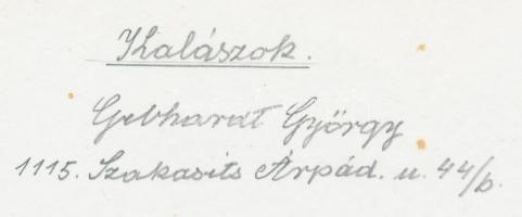 1975 Gebhardt György (1910-1993): Kalászok, aláírt vintage fotóművészeti alkotás, 18x24 cm