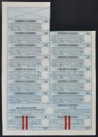 Budapest 1923. "Magyar Czukoripar Részvénytársaság" 5 részvénye egyenként 600K-ról, szelvé...