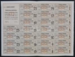 Budapest 1923. "Magyar Amerikai Bank Részvénytársaság" 5 részvénye egyenként 340K-ról, sze...