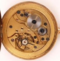 Arany (Au.) 14 K Chronometer Serdix zsebóra, másodpercmutatós, működik, jelzett, arany (Au) 14 K lán...