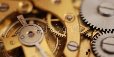 Arany (Au.) 14 K Chronometer Serdix zsebóra, másodpercmutatós, működik, jelzett, arany (Au) 14 K lán...