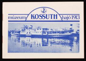 Kossuth hajó 1913 múzeum, sok képpel illusztrált modern nyomtatvány, 14x20cm