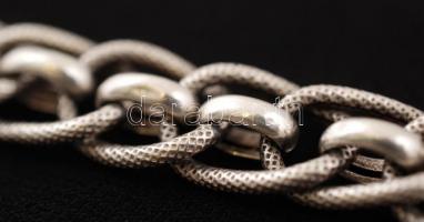 Ezüst (Ag.) óralánc, jelzett, nettó 16 g