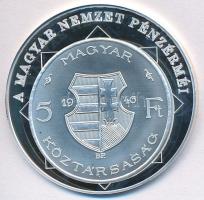 DN A magyar nemzet pénzérméi - A forint rendszer bevezetése 1946-1948 Ag emlékérem tanúsítvánnyal (10,37g/0,999/35mm) T:PP