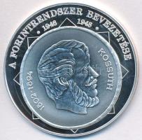 DN "A magyar nemzet pénzérméi - A forint rendszer bevezetése 1946-1948" Ag emlékérem tanús...