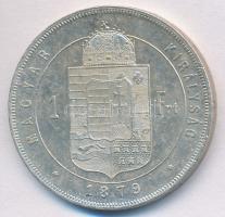 1879KB 1Ft Ag "Ferenc József / Középcímer" T:2 ph.
Adamo M15