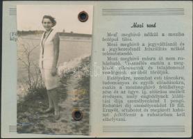 1934 Bp., Az Országos Tiszti Kaszinó által kiadott fényképes mozi meghívó