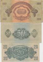 1944. 1P + 2P + 5P + 10P + 20P + 50P + 100P mind "A Vöröshadsereg Parancsnoksága" T:III