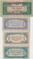 1944. 1P + 2P + 5P + 10P + 20P + 50P + 100P mind "A Vöröshadsereg Parancsnoksága" T:III