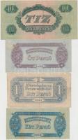 1944. 1P + 2P + 5P + 10P + 20P + 50P + 100P mind "A Vöröshadsereg Parancsnoksága" T:III