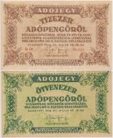 1946. 10.000AP + 50.000AP + 100.000AP + 500.000AP + 1.000.000AP + 10.000AP T:II-,III,III-