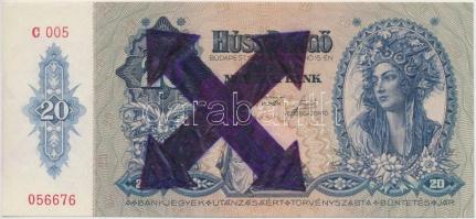 1930. 100P (5x) 3db "*E" + 2db hamis nyilaskeresztes ráfestéssel + 1932. 50P hamis nyilask...