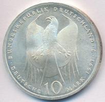 Németország 1993J 10M Ag "Robert Koch" T:PP
Germany 1993J 10 Mark Ag "Robert Koch&qu...