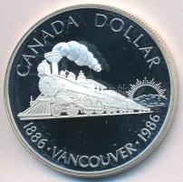 Kanada 1986. 1$ Ag "Vancouver" T:PP Canada 1986. 1 Dollar Ag "Vancouver" C:PP