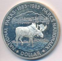 Kanada 1985. 1$ Ag "Nemzeti Park" T:PP Canada 1985. 1 Dollar Ag "National Parks" C:PP