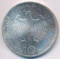 NSZK 1989D 10M Ag "2000 éves Bonn" T:2 kis patina
FRG 1989D 10 Mark Ag "2000th Anniv...