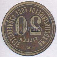 Budapest ~1920. "Bp. Köztisztviselők Fogy. Szövetkezete" 20f T:2- kis ü