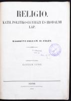 1850 Religio, katolikus politico-egyházi és irodalmi lap. Szerk.: Danielik János. 2. évf. 1-2. félév...