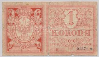 Lengyelország / Lviv 1919. 1K utalvány T:IV Poland / Lviv 1919. 1 Korona voucher C:G