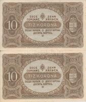 1920. 10K (5x) sorszámkövetők T:I-