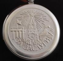 Moszkva zsebóra, fém-zománc, működik, d:5 cm