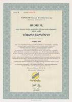 Csurgó 1997. "Napsugár Ruházati Részvénytársaság" törzsrészvénye 1000Ft, 10.000Ft, 50.000F...