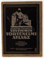 1932 Egyetemes történelmi atlasz, Albisi Barthos Indár és Dr. Kurucz György,  Kiadja a M. Kir. Áll. Térképészet Budapest,  28x21 cm