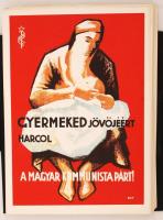 ccaa 1970 Politikai plakátok 1945-1948. Reprint ofszet, néhányon apró szakadás a széleken, 33×23 cm,...