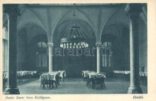 Budapest XI. Szent Imre Kollégium belseje, Ebédlő, kiadja a Szent Imre Kollégium