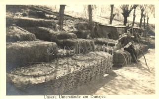 1915 Unsere Unterstände am Dunajec / WWI K.u.K. military, photo