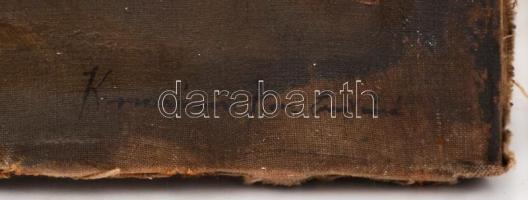 Komáromi jelzéssel: Virágcsendélet. Olaj, vászon, 50×38 cm