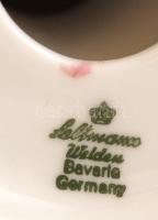 Seltmann Bavaria porcelán gyertyatartó, kézzel festett, jelzett, hibátlan, m: 10 cm