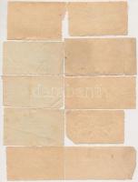 Makó DN 9db izraelita bárca T:vegyes 
Hungary / Makó ND 9pcs of Hebrew labels C:mixed