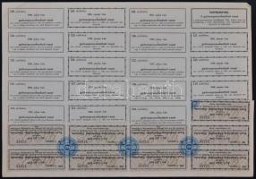 Budapest 1876. "Győr-sopron-ebenfurti vasút" részvénye 200Ft-ról magyar és német nyelven s...