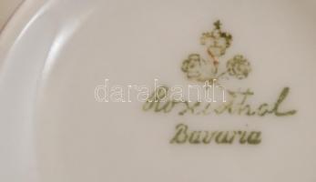 2 db Rosenthal csésze + alj, kézzel festettek, jelzettek, apró kopásnyomokkal, d: 6 cm (csésze), ill...