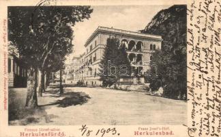 Herkulesfürdő, Baile Herculane; Ferencz József udvar / court yard