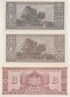 1946. 1.000.000MP + 100.000BP + 1.000.000BP mindhárom "Magyar Megújulás Pártja Egyházfa" f...