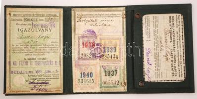 1885 M.F.T.R. arcképes igazolvány matróz részére kiadva, M. kir. Folyam és Tengerhajózás R.T., 11x8c...