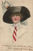 Juliana, Lady with hat and necktie; R.C. Co. s: Clarence F. Underwood