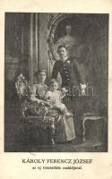 Károly Ferencz József, új trónörökös családjával / Charles IV, Zita, otto (EK)