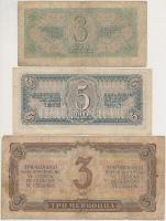 Orosz Birodalom 1915. 1k + 2k + 5k + 1917. 20R + Szocialista Szövetségi Szovjet Köztársaság 1919. 30...